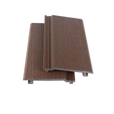 acheter Éco-friendly 145x20.5mm Panneau murale en WPC brun et planche murale extérieure en bois plastique composite pour le bâtiment fabrication en ligne