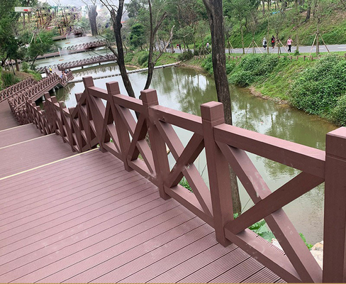 acheter Conseil extérieur de Panel Protective Railing 2000x1200mm de barrière de GV WPC pour l'ingénierie de jardin fabrication en ligne
