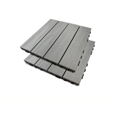 acheter balcon composé en plastique en bois de planche de Gray Stitched Building Outdoor Board WPC de panneau de plancher de 30x30mm fabrication en ligne