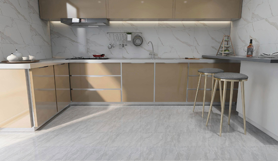 acheter Durable gris 400x400mm Marbre Look Mat Glacé à l'intérieur Carreaux de céramique rustique Pour la salle de bain et le bureau fabrication en ligne