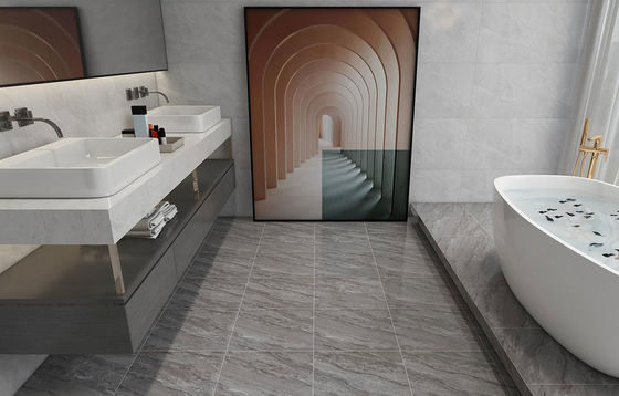 acheter 400x400mm Carreaux rustiques en céramique grise Mat Parquet intérieur vitré fabrication en ligne