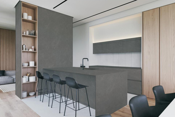 acheter Luxueux plaques de pierre sintrée 800x2600x12 mm Grand panneau de roche Cuisine Tableau de bureau Propre fabrication en ligne