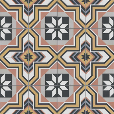 acheter Carreau de céramique rustique jaune rose 25x25cm pour sol de salle de bain et cuisine fabrication en ligne