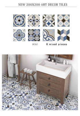 acheter Carreau de céramique bleu rustique 20x20cm pour salle de bain et balcon fabrication en ligne