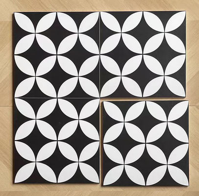 acheter Carreaux rustiques en céramique noir et blanc de 20x20 cm pour le sol et le mur intérieurs fabrication en ligne