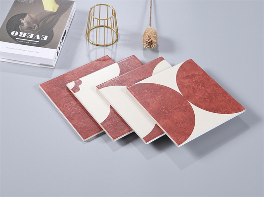 acheter Résistant à l'usure Rouge 20x20 cm au sol intérieur Carreaux rustiques en céramique pour salle à manger et maison 4 styles fabrication en ligne