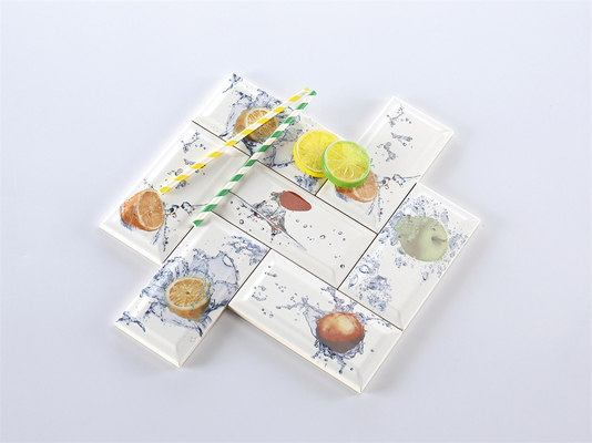 acheter Blanc 75x152mm à l'intérieur du mur en céramique carreaux de pain pour la cuisine et le salon fabrication en ligne