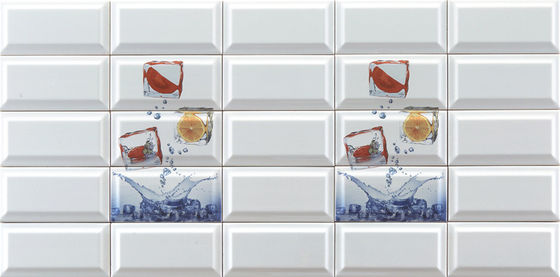 acheter Carreaux de métro tomate citron corps blanc moderne 225x152mm fabrication en ligne