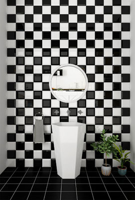 acheter Carreaux de mur en céramique brillante de 152x152 mm pour salle de bains fabrication en ligne