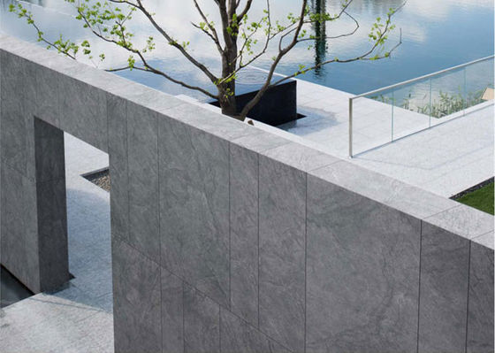 acheter Grès gris 600x1200mm pour façade rideau extérieure fabrication en ligne