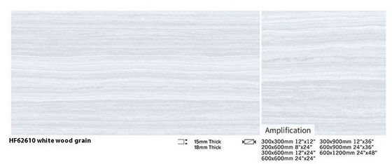 acheter Carreaux de revêtement de sol en bois gris en argile de grain 600x1200 mm résistant aux acides en extérieur fabrication en ligne