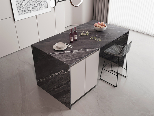acheter 1420x2700mm Anti-glisse grise de grès de grès de plancher intérieur Mat Slab de pierre sintrée pour la maison et la salle à manger fabrication en ligne