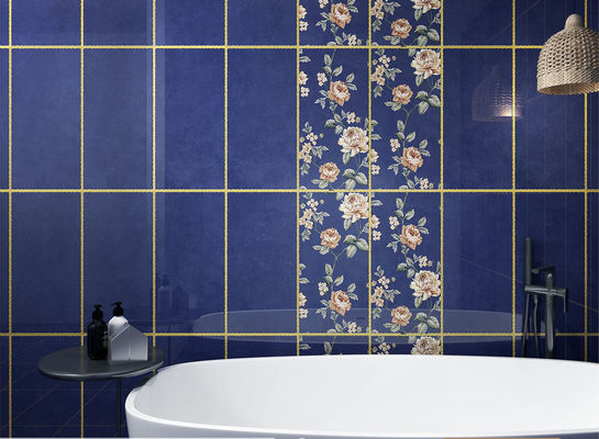 acheter Carreaux de mur en céramique plaqué en or antibactérien 300x600 mm fabrication en ligne