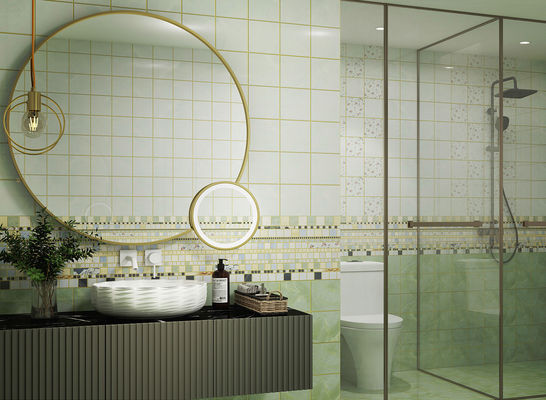 acheter Surface miroir 300x600 mm Carreaux de mur en céramique verte pour salle de bain fabrication en ligne