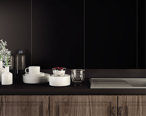 acheter Carreaux muraux en porcelaine noir vitré 600x1200mm de qualité AAA pour intérieur fabrication en ligne