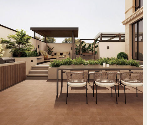 acheter Carreaux de sol en céramique brune écologique 24x24 en argile de qualité AAA fabrication en ligne