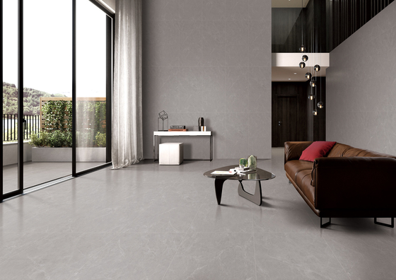 acheter Porcelaine glacée grise et douce Carreaux muraux modernes pour salle à manger et cuisine 1200x600mm fabrication en ligne