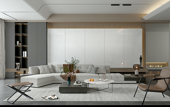 acheter 900x1800x9mm décoratif Vintage gris muraille extérieure et plancher intérieur vitrifié Porcelaine poli carreaux pour hôtel fabrication en ligne