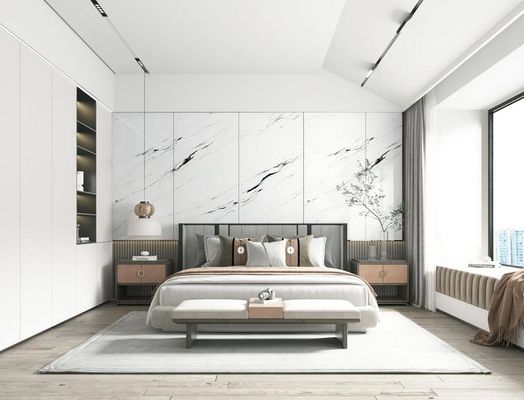 acheter Carreau de porcelaine émaillée polie blanche 900x1800mm pour sol intérieur fabrication en ligne