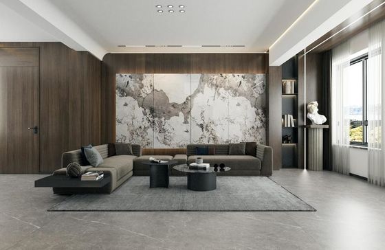 acheter Carreau de porcelaine émaillée polie 900x1800mm, épaisseur 9mm, pour sol et mur intérieur fabrication en ligne