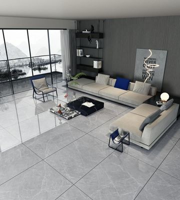 acheter 900x1800mm Carreaux de porcelaine glacée et polissée gris pour le sol et le mur fabrication en ligne