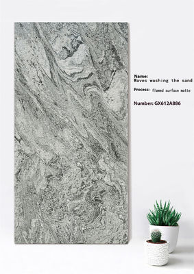 acheter 600x1200mm Carreaux de mur de rideau en argile gris mat flambé fabrication en ligne