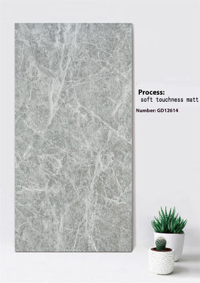 acheter Carreaux de mur de rideau en argile gris clair 600x1200mm Tactilité douceur Mat fabrication en ligne
