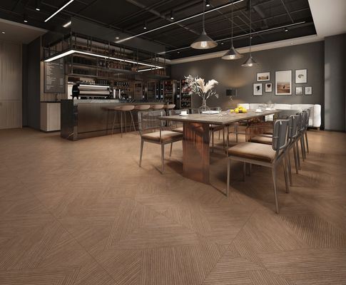 acheter Carreaux de porcelaine en bois marron de qualité AAA 600x1200 mm fabrication en ligne