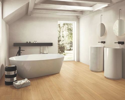 acheter Bandes de carrelage en porcelaine imitation bois marron jaune 150x900mm, qualité AAA fabrication en ligne