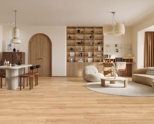 acheter Carreaux de porcelaine en bois marron de qualité AAA 250x1500 mm fabrication en ligne