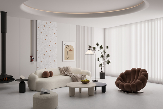 acheter Carreaux de porcelaine vitrée en gris clair 24