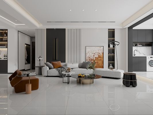 acheter Carreaux de porcelaine émaillée polie 800x800mm gris pour salon fabrication en ligne