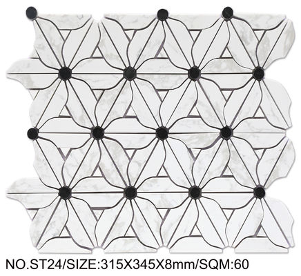 acheter Élégante mosaïque en pierre naturelle de 315x345 mm pour salle à manger et rénovation fabrication en ligne