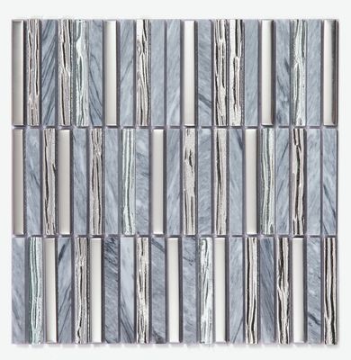 acheter Mosaïques de pierre naturelle pour murs intérieurs décoratives et élégantes 282x294mm, bleues, pour salon et appartement fabrication en ligne