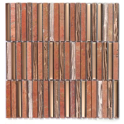 acheter Superbe mur intérieur 282x294mm mosaïques en pierre naturelle pour salle à manger et décoration créative fabrication en ligne