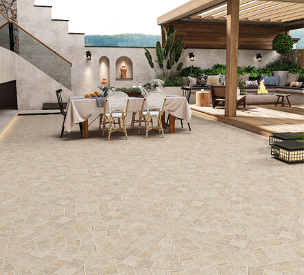acheter Jaune clair résistant à l'usure Retro Mat Pavement Carreaux céramiques 600x600mm Carreaux de notre porte Épaisseur 12mm pour balcon fabrication en ligne