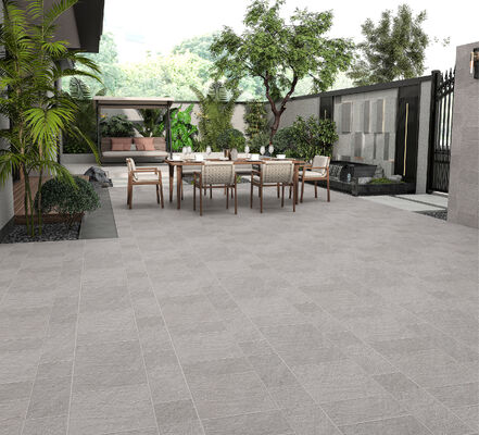 acheter Carreaux de revêtement de sol en céramique gris clair antibactérien rétro 600x600 mm Carreaux de sol extérieurs 12 mm pour balcon fabrication en ligne