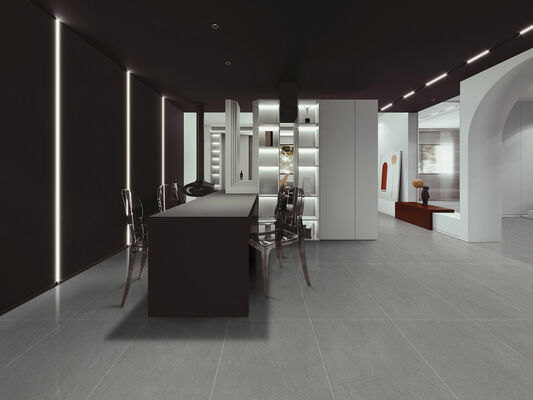 acheter Carreaux d'intérieur gris 600x1200mm pour l'hôtel et Matt Carreaux de porcelaine avec surface de moule pour la salle à manger et la rénovation fabrication en ligne