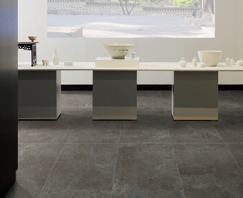 acheter Pas de décoloration et brique gris foncé plancher intérieur 600x1200mm Mat avec surface moulée carreaux de porcelaine pour bureau fabrication en ligne