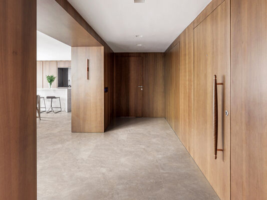 acheter Superbe et durable grise et beige plancher intérieur 600x1200mm réplique vitrée carreaux de porcelaine pour la reconstruction fabrication en ligne
