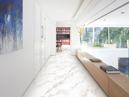acheter Plancher intérieur en brique de feu et durable Calacatta 600x1200mm réplique Carreaux de porcelaine vitrée Pour la cuisine et le projet fabrication en ligne