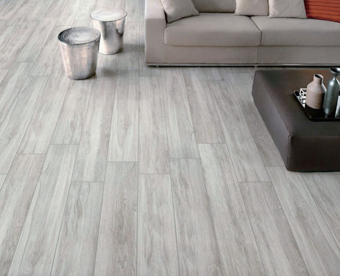 acheter Carrelage en porcelaine imitation bois gris clair 200x1200mm Surface mate fabrication en ligne