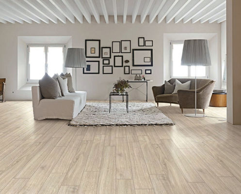acheter 20x120cm 0,0005 W.A Porcelain Wooden Tile Grey For Living Room 9.5mm fabrication en ligne