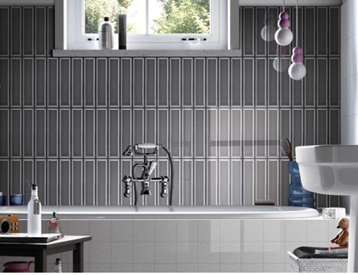 acheter 68x280mm Carreaux de mur en céramique brillante pour cuisine salle de bain Design moderne fabrication en ligne