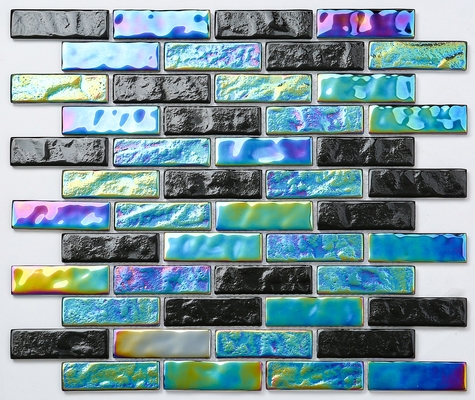 acheter Tuiles de mosaïque en verre vert clair et bleues 300x300mm D.C.A. pour le projet fabrication en ligne