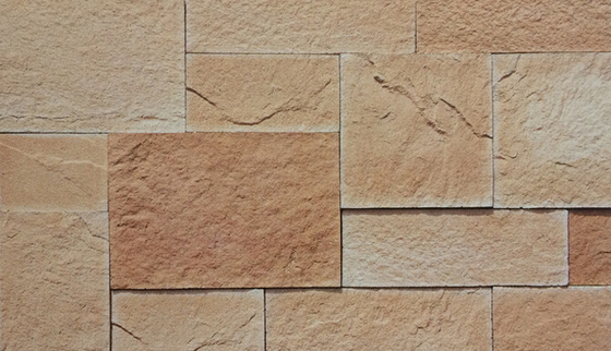 acheter Pierre en pierre cultivée artificielle beige orange de château de ciment de brique fabrication en ligne