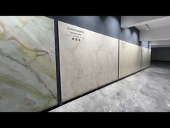 Carreaux vitrés polie rose 900x1800x9mm pour la conception de sol intérieur et salon