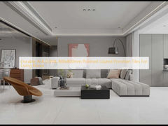 Carrelage en porcelaine émaillée polie 800x800mm Durable W.A 0.05% pour salon