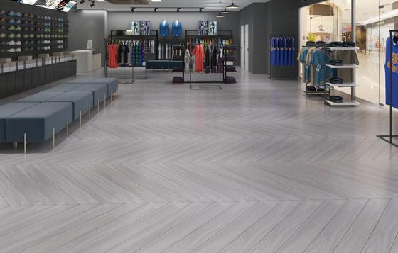 Carrelage en porcelaine imitation bois 200x1200mm Marron Argenté pour sol et mur