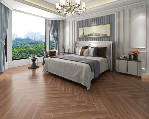 la longueur de la largeur 90cm de 15cm effectuent la couleur en bois de Brown de carreaux de céramique pour le plancher de mur intérieur